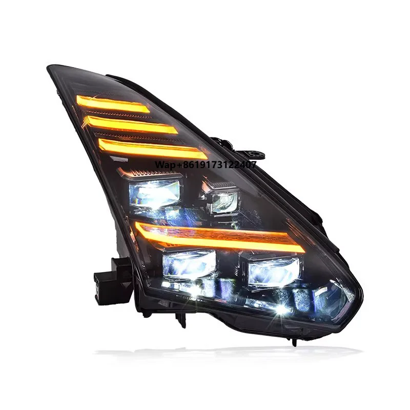 

Сборка производителя, полностью светодиодные дневные ходовые огни, автомобильные аксессуары, фара R35 на 2008-2023 годы для GTR 6000K 12V