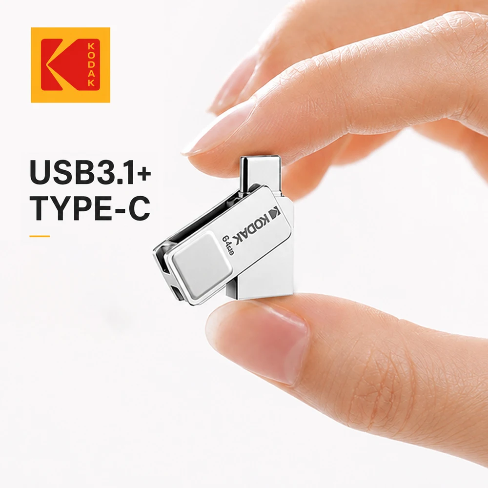 �y�Z�[�����zKODAK �~�j Type-c &USB �t���b�V���h���C�u USB3.1 �y���h���C�u 32GB 64GB128GB U �f�B�X�N USB3.0 �|�[�^�u���������ԓd�b PC ���b�v�g�b�v�p