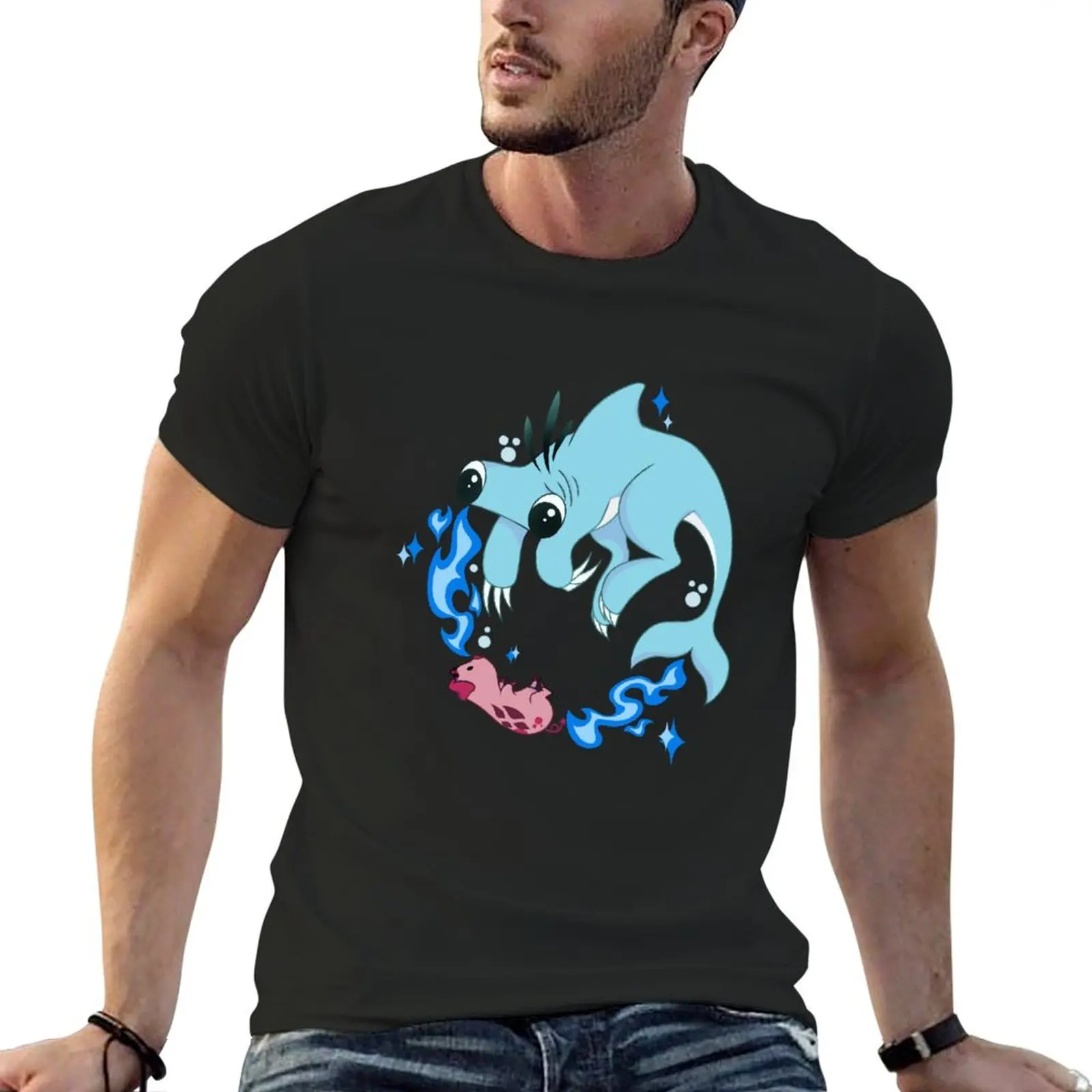 

Hazbin Pets Stickers T-Shirt vintage Blouse hippie clothes customs design your own men clothing
