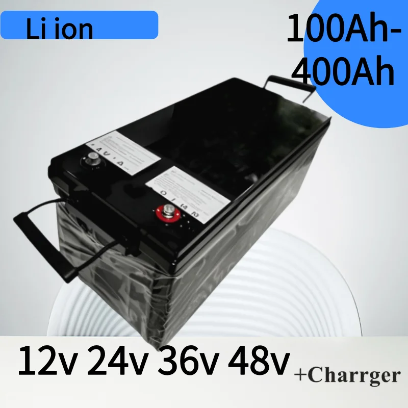 

12V 24V 36V 48V 100AH 150Ah 200AH 300Ah 400Ah batería de litio bluetooth BMS APP para inversor solar EV barco de pesca