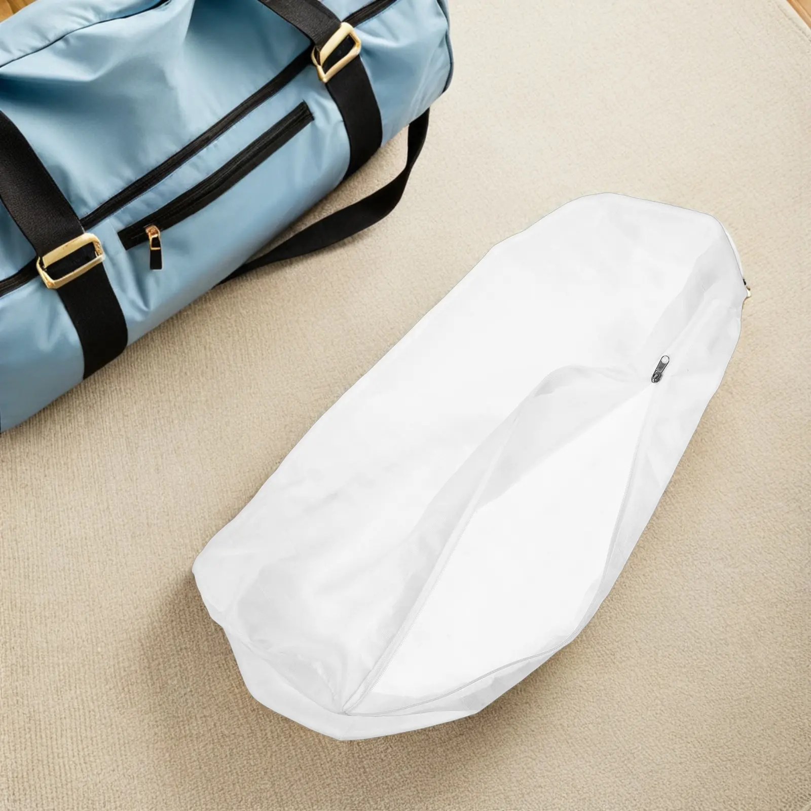 2Pcs Pillow Inner Core Cover Cylinder Shape Zippered Neck Pillow Case Soft Washable Cushion Case for Sofa Back Waist Support