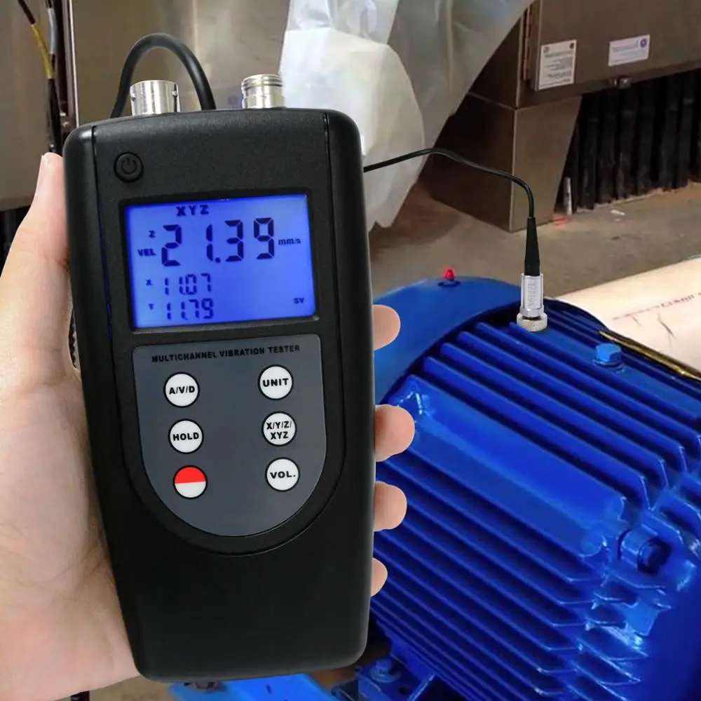 Multi-channel Vibration Meter, 10Hz~ 10kHz Piezoelectric Sensor Digital Accelerometer