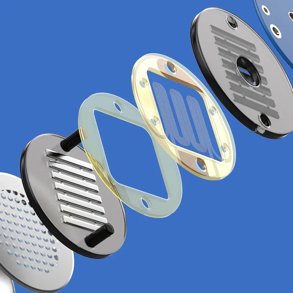 Hidizs MP145 Ultra-duże płaskie magnetyczne przewodowe słuchawki douszne hi hi ems monitoruje odłączany kabel słuchawkowe i wytrzymałą wtyczkę 2-pinową