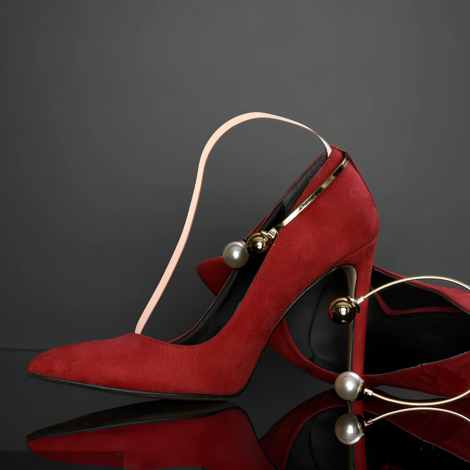 

2 Pcs Stainless Steel Shoe Tree Holder Sandal Metal Support Organizer Shoes Display Stand Miss Heel Pumps for Women