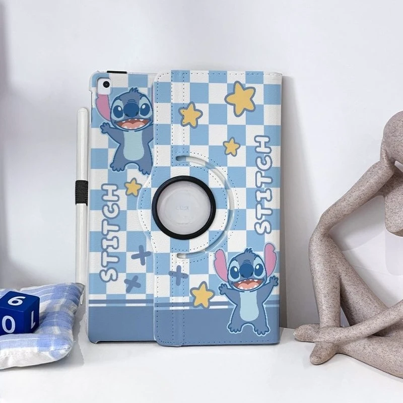 حافظة حماية لجهاز ipad11 بنمط الرسوم المتحركة Lilo & Stitch حافظة جلدية دوارة جديدة Stilt air765 pro 11 بوصة قابلة للطي من الجيل 9/10