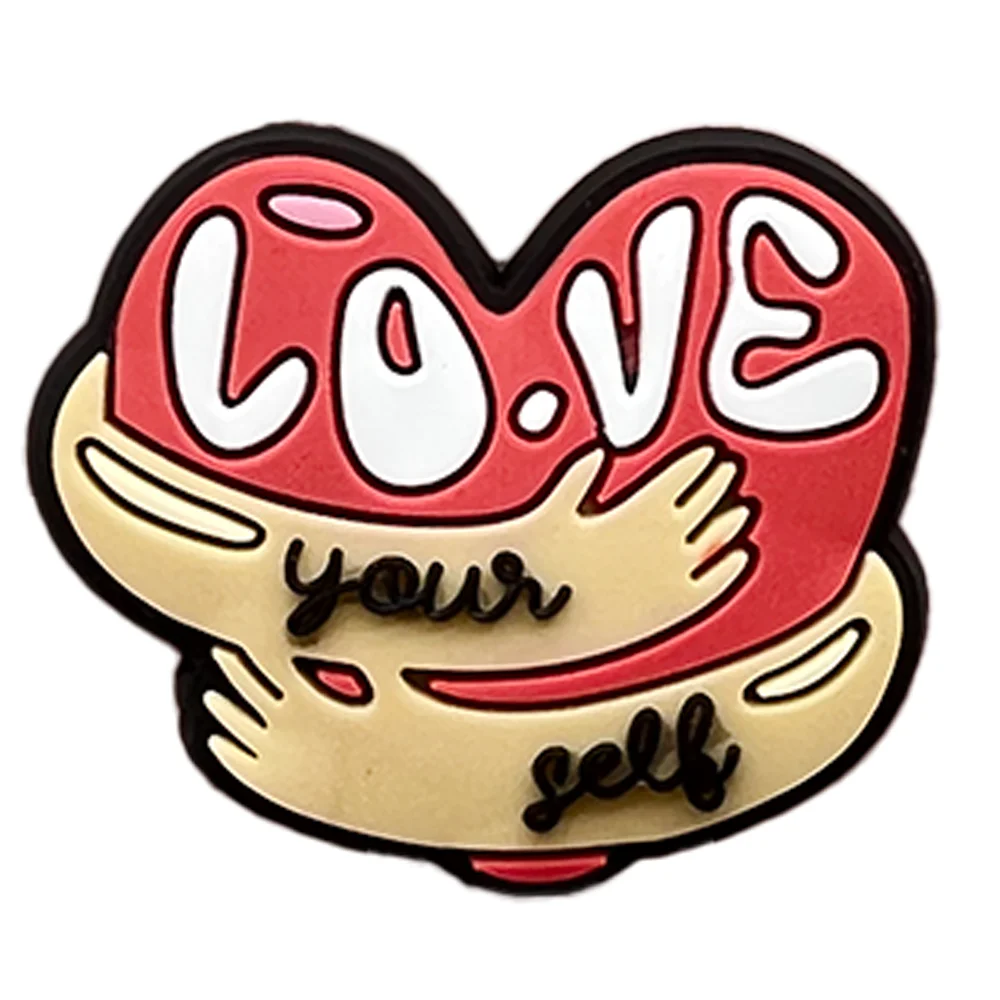 Gorąca sprzedaż 1 szt. Serce zawieszki do butów Pin DIY akcesoria obuwnicze opaska na nadgarstek dekoracja dla dzieci kobiety Party prezenty