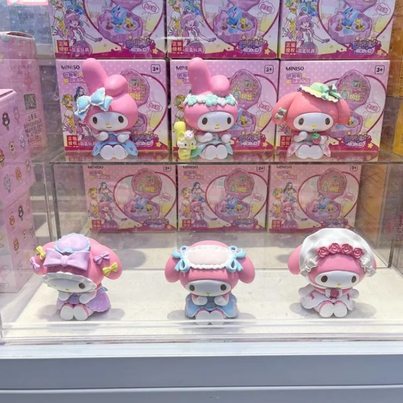 Sanrio My Melody Tea Party Blind Box Tide Play Display Piece Melody Tie Cute Desktop Hand Do Gift Decoration Collection - Image 3