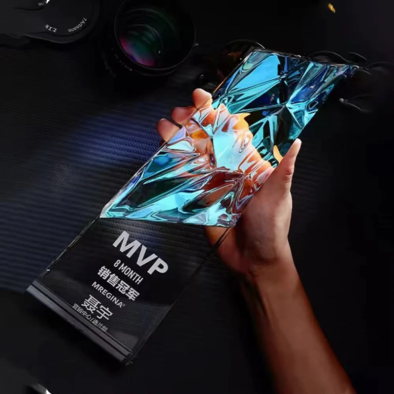 New High-end Colourful Crystal Trophy Free Custom Engraving of Name Text Logo Sales Champion MVP Awards Prize Activity Souvenirs