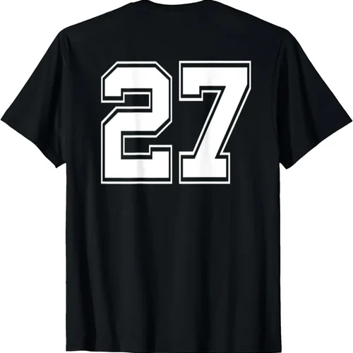 축구 야구 저지 유니폼 티셔츠, 27 번 