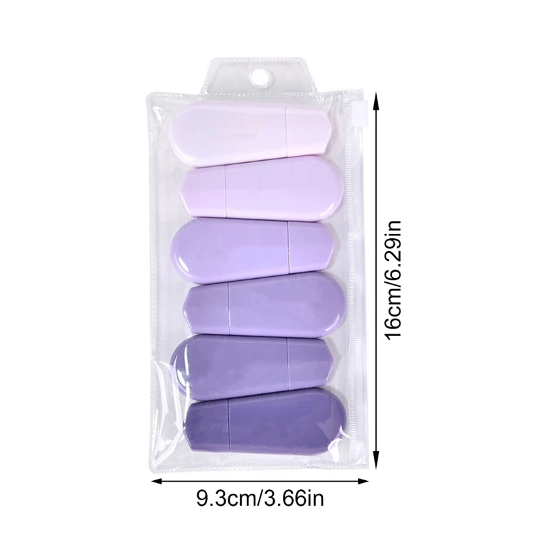 6 PCS TRACRECET TAPE ROLDERS ROIDENT ASTHETIC WHITE OUT TAP