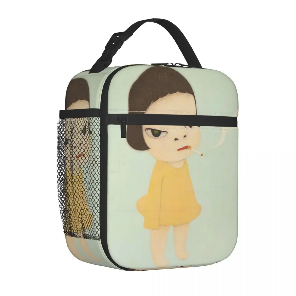 Yoshitomo Nara Insulated Lunch Bags Leakproof Reusable Cooler Bag Tote Lunch Box Office Outdoor Girl Boy