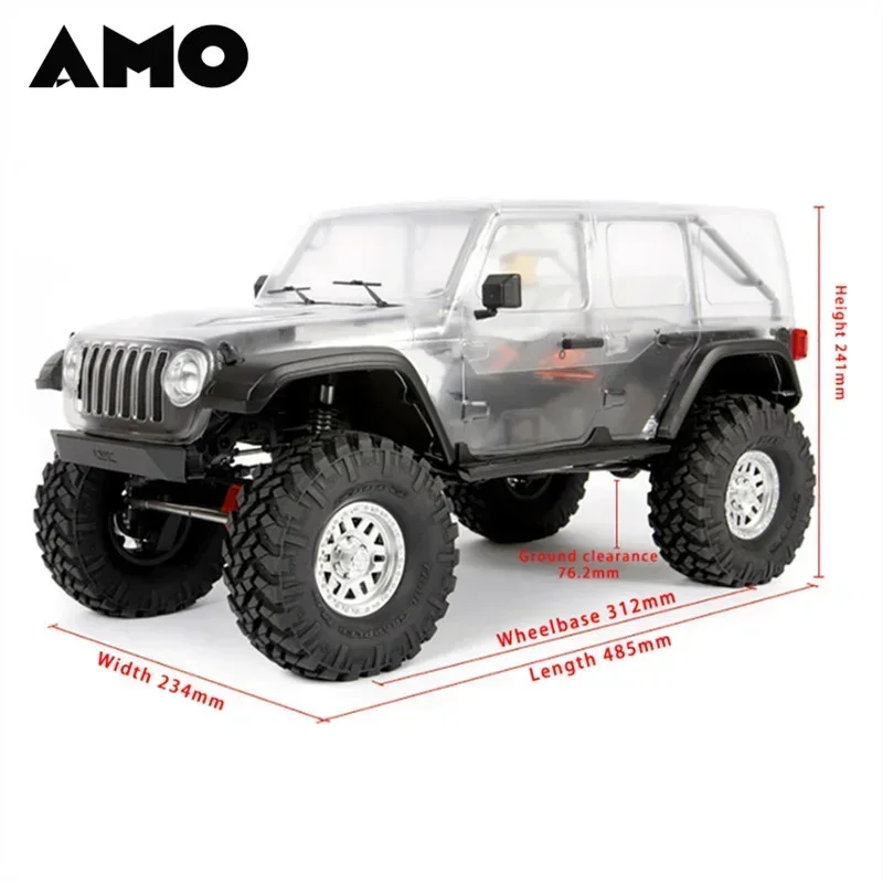 AXIAL AXI03007 1/10 SCX10 Ⅲ 電動 4WD リモートコントロール オフロード クローラー シミュレーション モデルカー キット 空フレーム クリアランス、RC カー