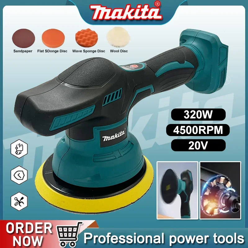 

Makita 8 Gears Digital Display Cordless Car Polisher Electric Polisher Auto Car Waxing Polishing Machine For 18V 20V Battery