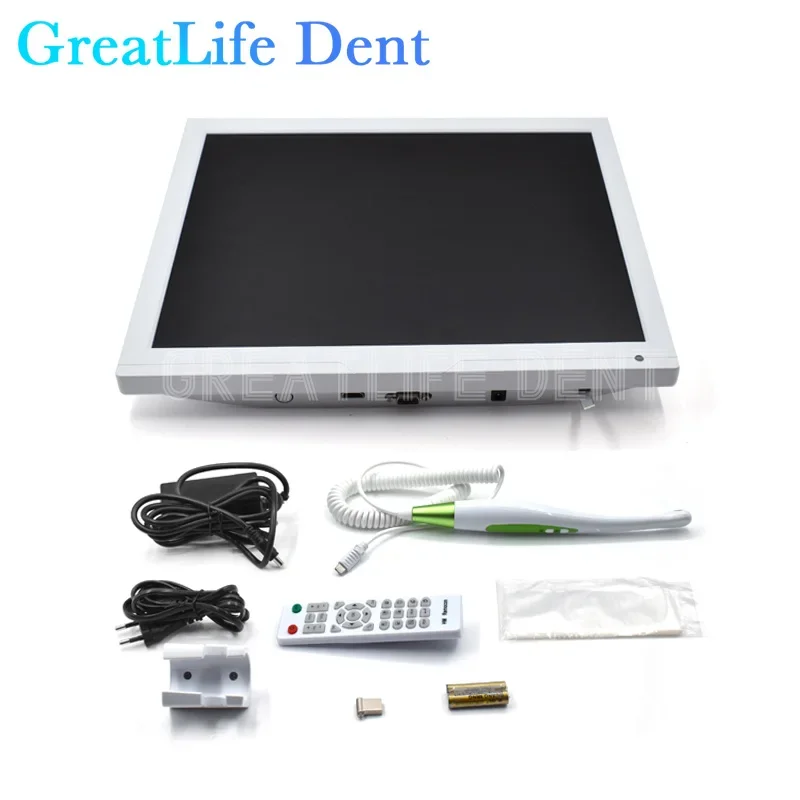 GreatLife Dent Wifi HD16 Million Pixel High-definition Endoscope 17Inch LCD Monitor Wireless Intraoral Camera Dental With Screen