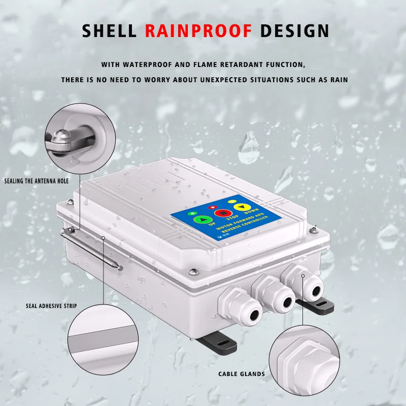 Greenhouse Rolling Shutter Wireless Remote Control Switch Forward And Reverse Controller Limit Switch HK-ZF-002