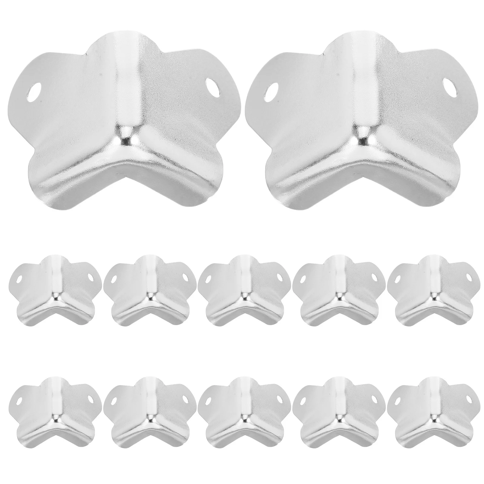Protectores de esquina de Metal para muebles, armarios, maletas de madera, zócalo, protectores de esquina, 12 Uds.