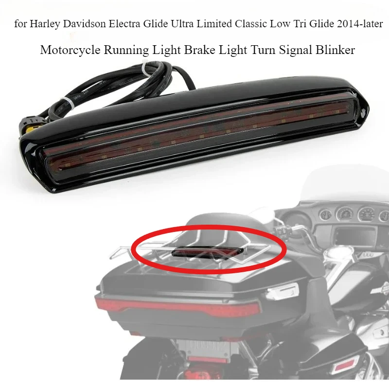 

Motorcycle Running Light Brake Light Turn Signal Blinker for Harley Electra Glide Ultra Limited Classic Low Tri Glide 2014-later