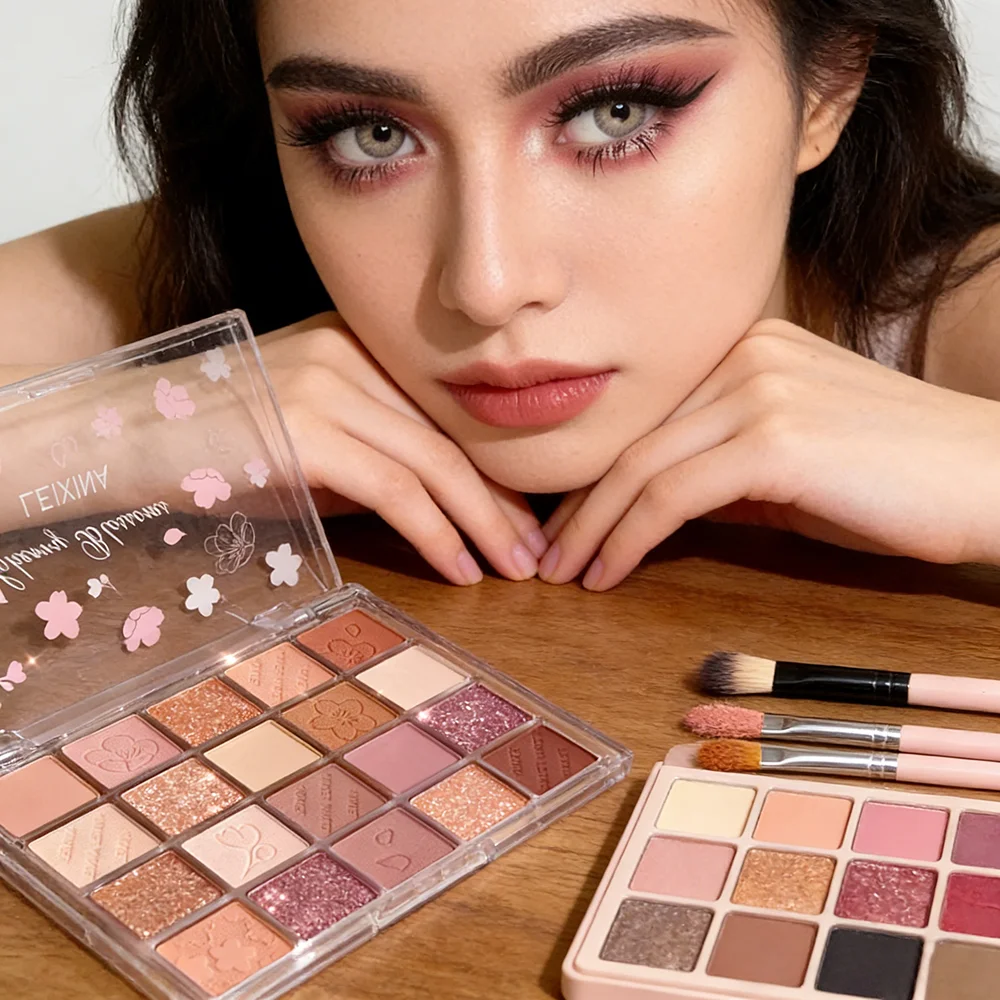 20-Color Eyeshadow Palette with Glitter, Shimmer, and Matte Finishes – Instagram Makeup Palette image 5