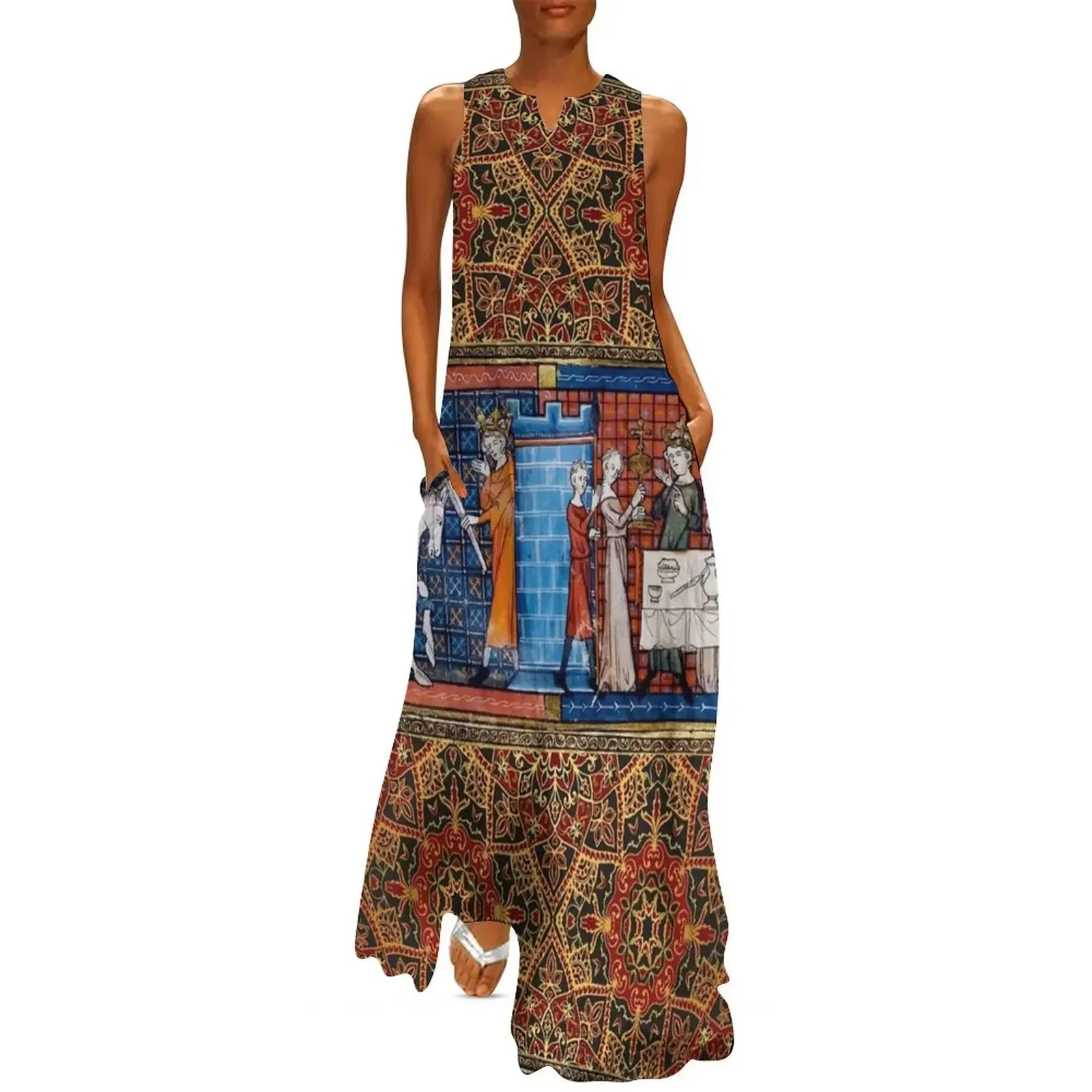 

Perceval in Grail Castle Arthurian Legends Medieval Miniature Long Dress dresses for women 2025 Women's evening dress Dress