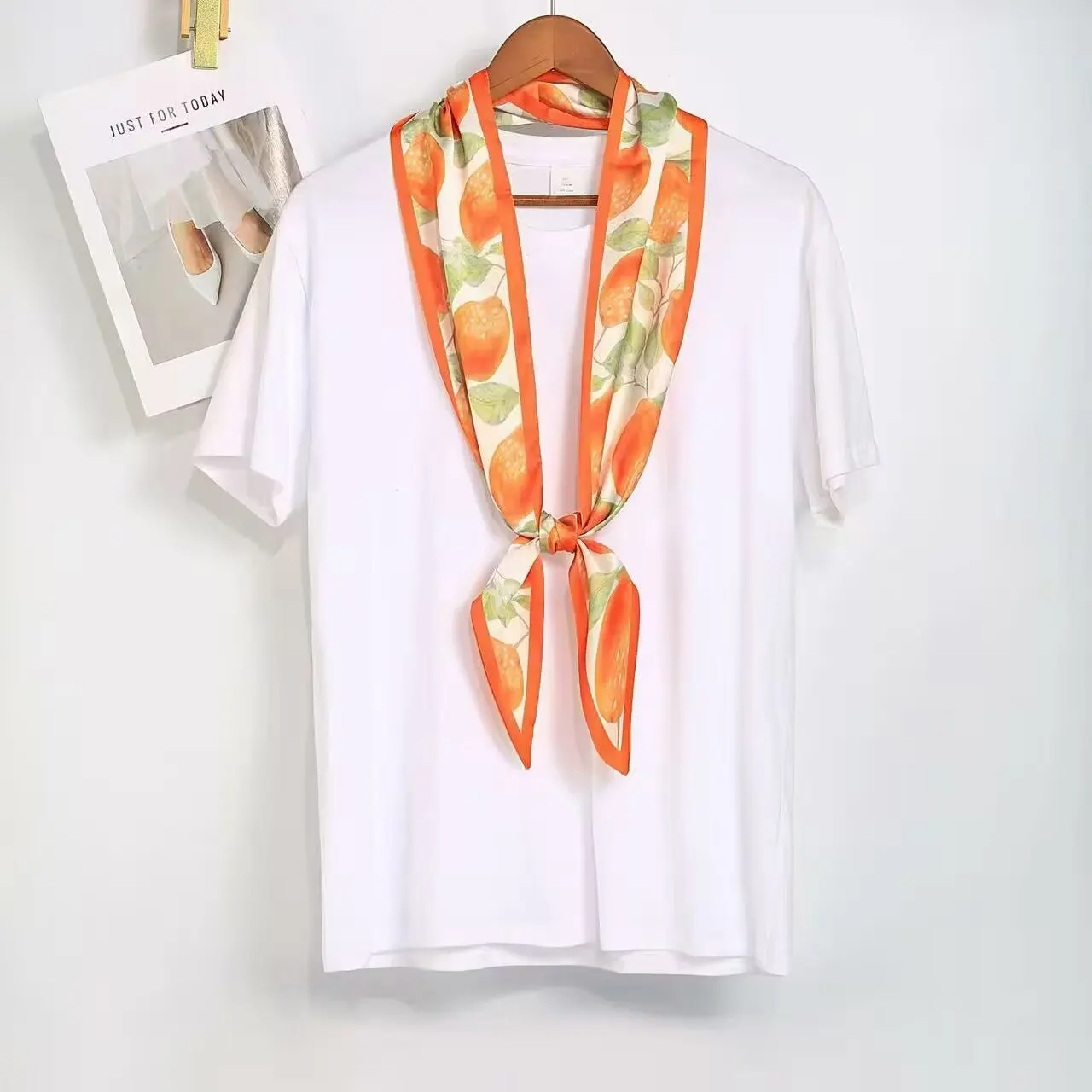Luxury Long Neckerchief Skinny Hair Bands Women Silk Scarfs Fashion Headbands Bag Scarves Print Hairband Neck Scarf For Ladies image 2