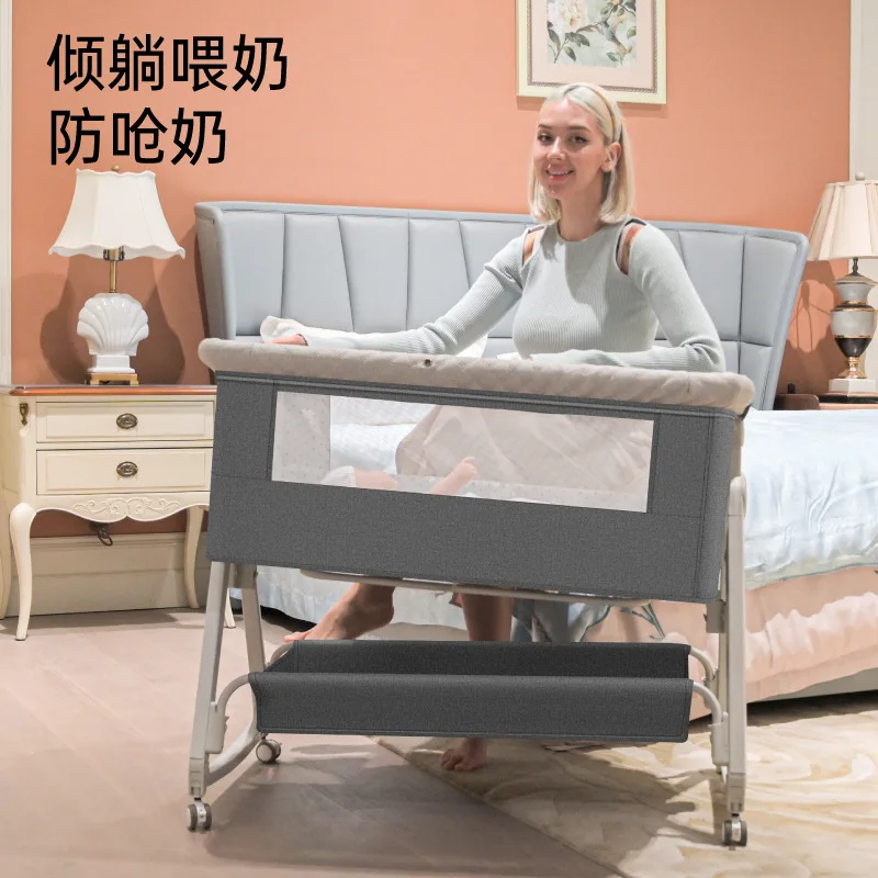 Babyfond Movable Portable Newborn Cradle Multifunctional Foldable Crib European BB Bed Children's Splicing Bed
