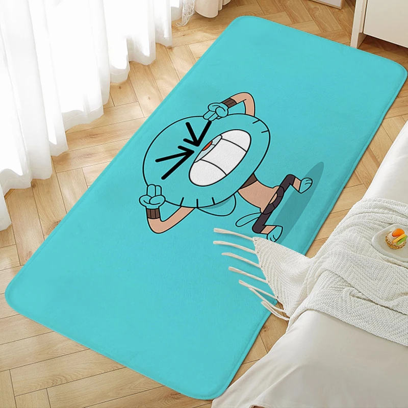 Non-slip Foot Mat The A-Amazing World of Gumball Custom Living Room Rug Bathmat Room Decorating Items Doormat Entrance Door