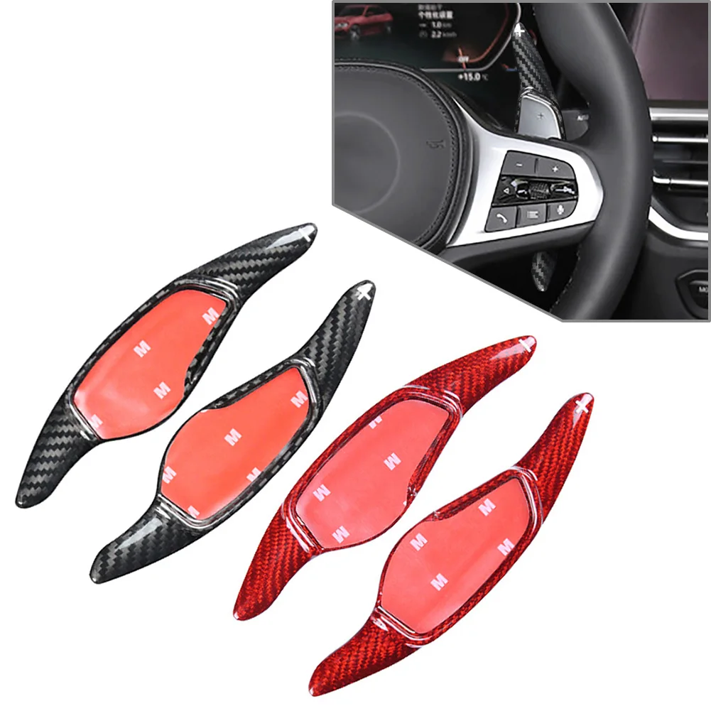 

1Pair Car Steering Wheel Shift Paddle For Hyundai LA Festa 2019 2020 2021 Carbon Fiber Shifter Extension