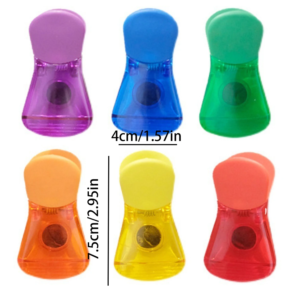 6 Clips Magnéticos de Plástico - Food Storage Zip Lock Bags avaliação e preço
