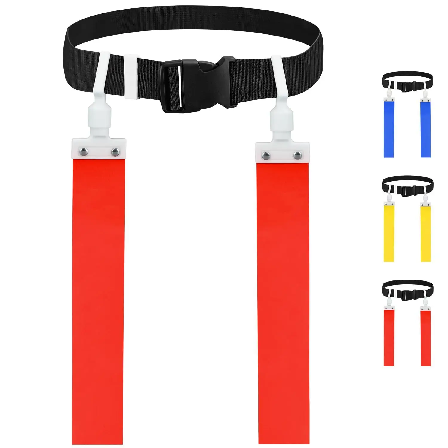 1 Pcs New Flag Football Belts, Threaded PVC Flags Waist Belt, American Flag Football Game Accessories