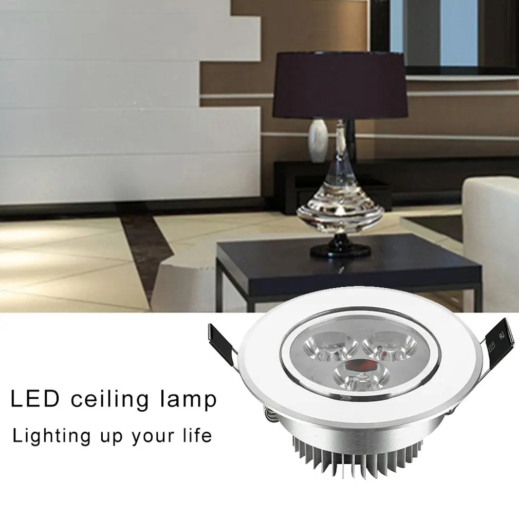 90mm Hole LED Downlight Spot Lights Warm Light LED Lamp 3W Ultra Bright Dimmable Recessed Down Spot Ceil With Driver Set