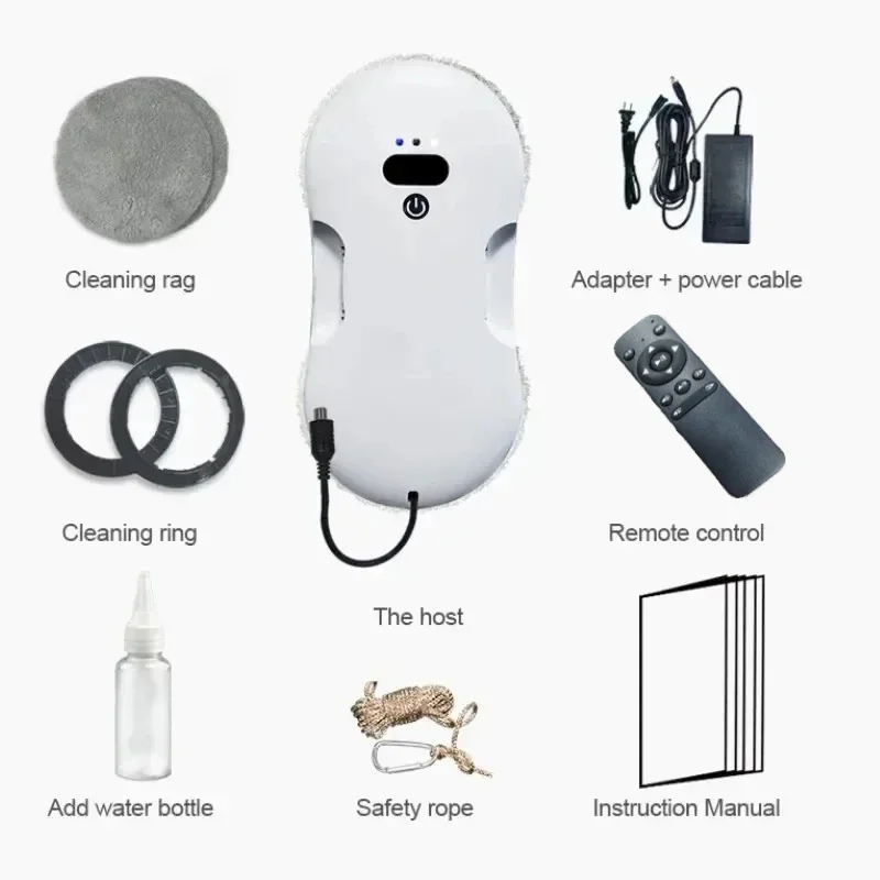 Intelligence Spray Both Sides Window Cleaning Robot Electric Large Suction Household High-rise Glass Window Cleaner