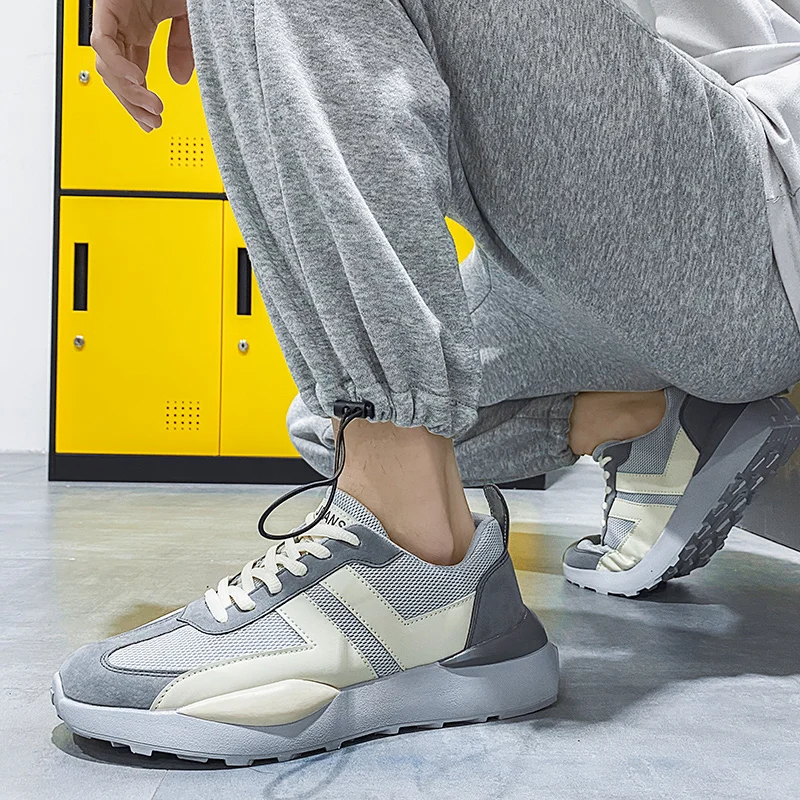 Мужская Легкая спортивная обувь для улицы, Мужская дышащая и впитывающая пот Спортивная тренировочная повседневная обувь, модная спортивная обувь