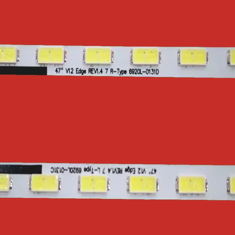 

LED backlight strips for 47LM6200 47LM615S 47PFL5007G 47PFL4007G 47LM620T 6922L-0017A 6922L-0018A 47" V12 Edge REV1.4 7 L-Type