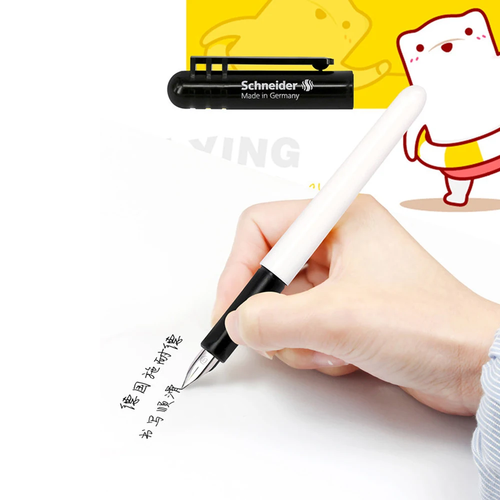 Germany Schneider BK401 Fountain Pen EF Extra Fine Nib for Kids Calligraphy Practice Support Ink Cartridge Student Stationery