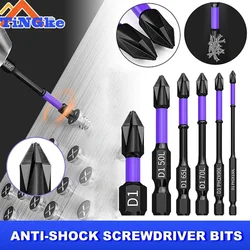 Anti-shock Strong Magnetic Screwdriver Bits D1 High Hardness Batch Head Non-slip Impact Driver Bit Sets for Power Drilling Tools