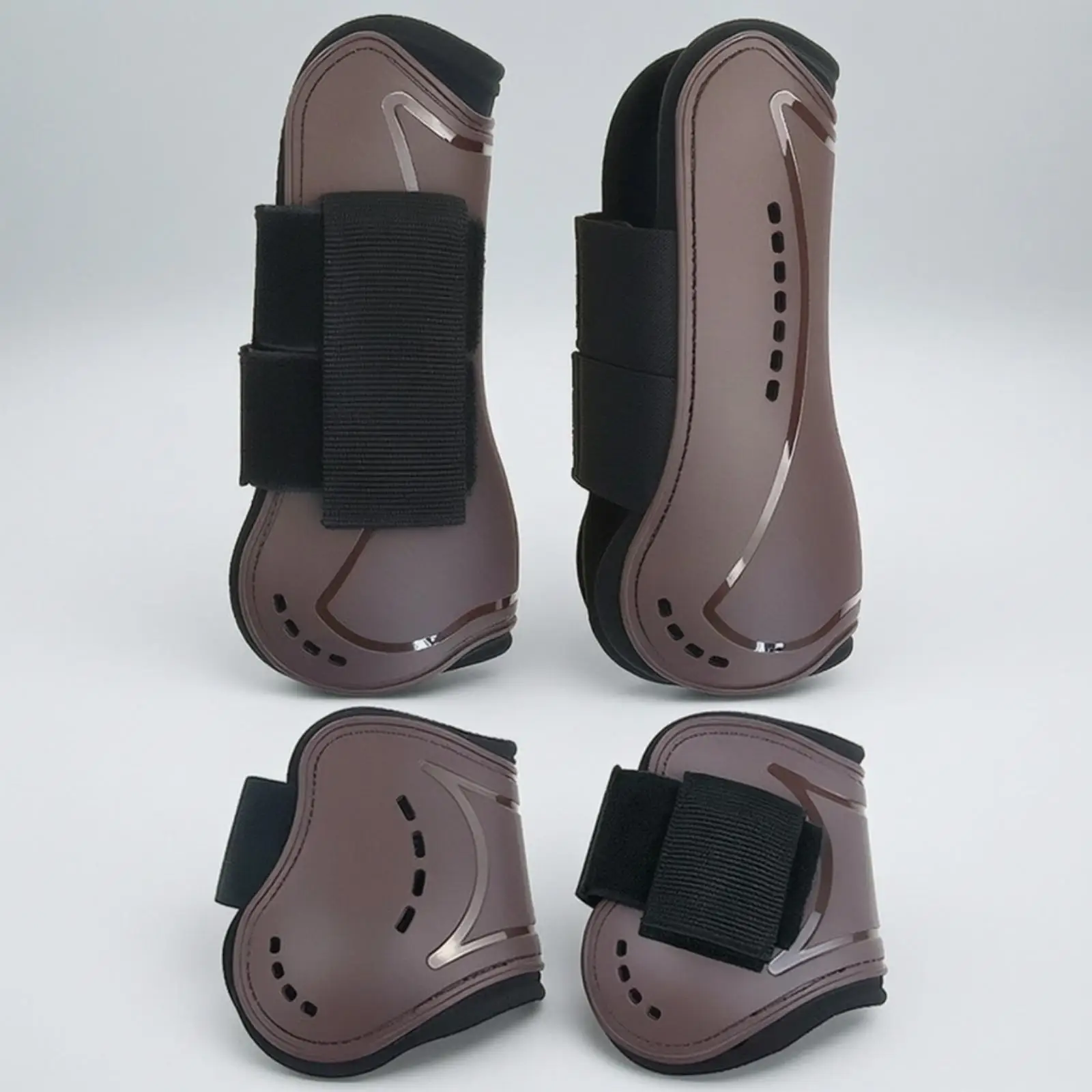 4-pieces-de-protections-de-jambes-pour-chevaux-rembourrees-pour-cavaliers-de-concours