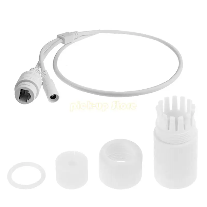 Tampas conector rj45 à prova d'água, protetor capa terminal 17.5mm para câmera ip, ethernet rabo porco externo com 10 peças