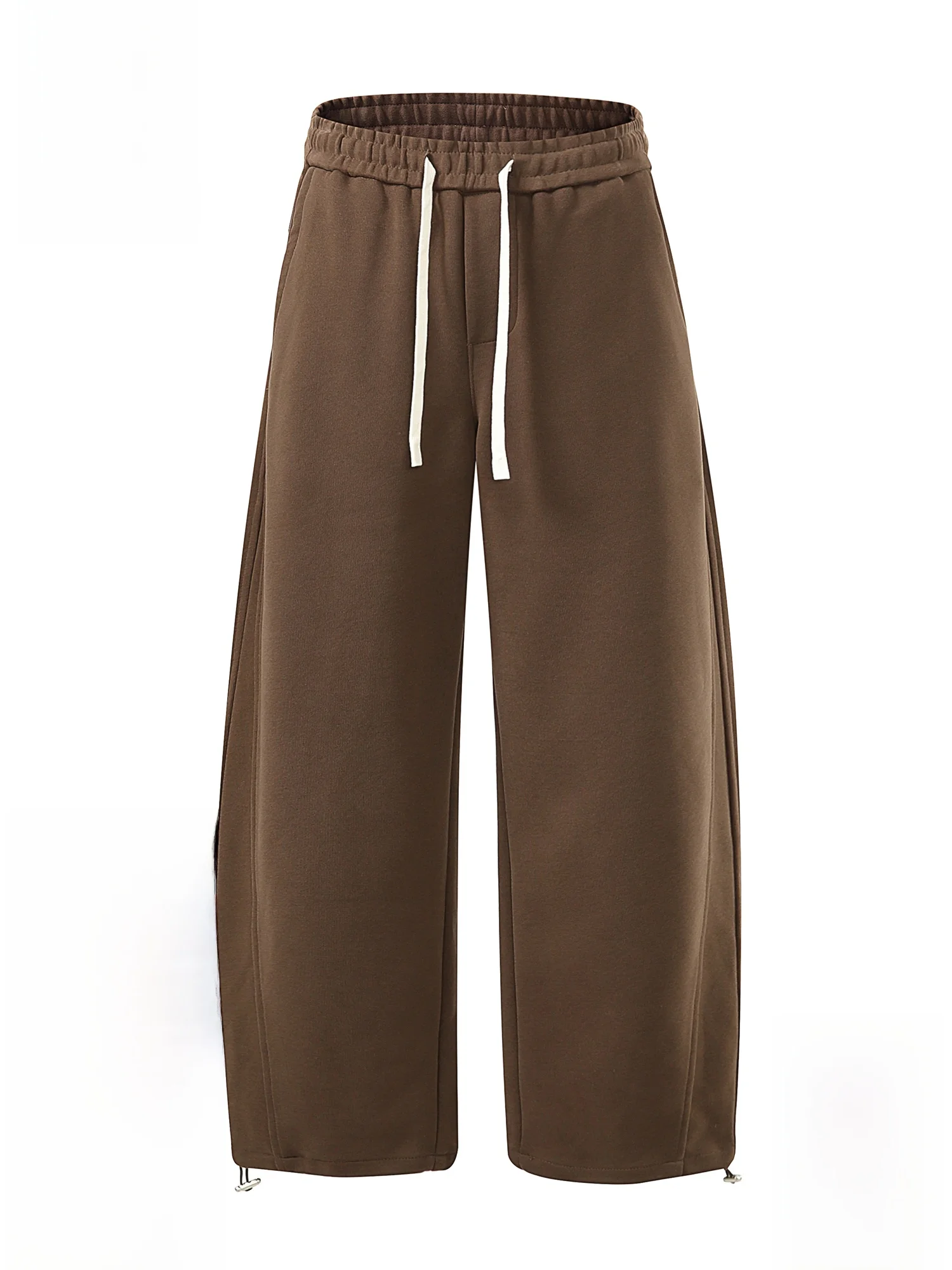 

PaulFrank Men's Casual Comfortable Pure Color Wide Leg Pants Autumn Winter Cotton Blend Sweatpants Loose Fit Straight Tube