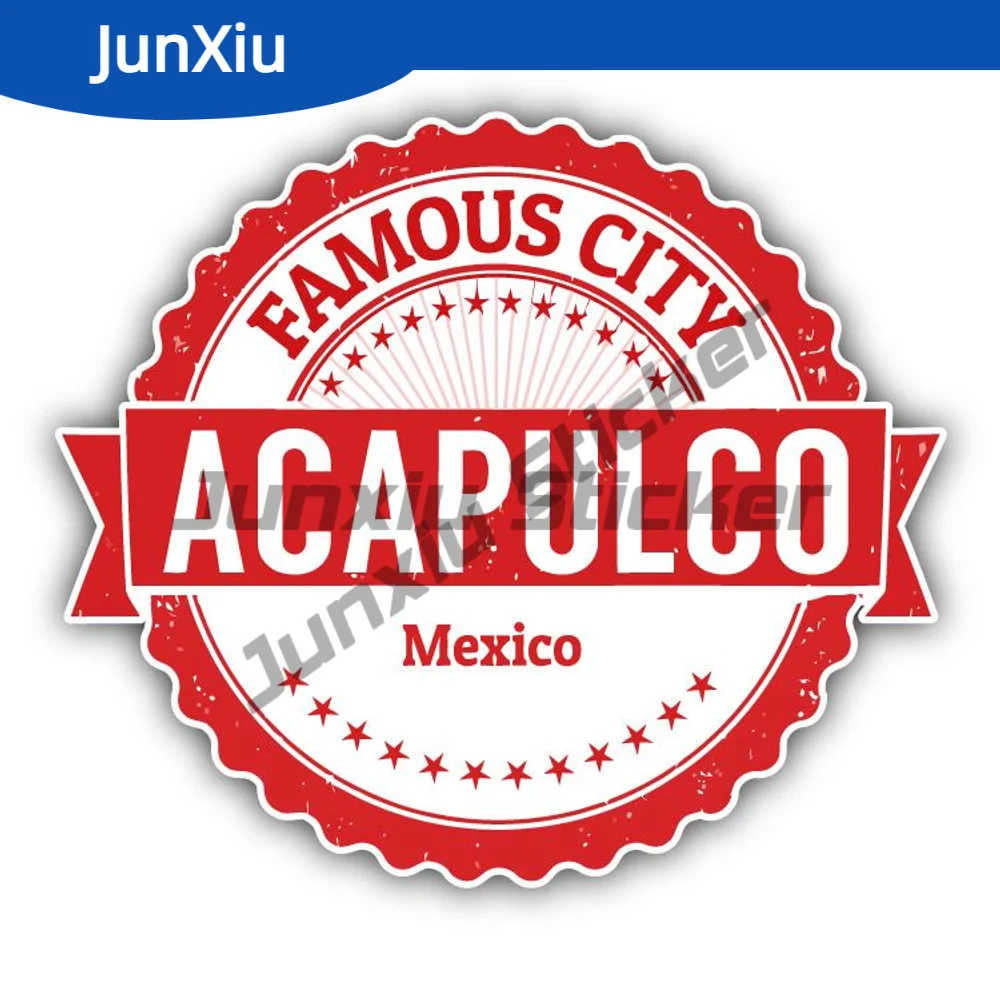 

Acapulco City Sticker Mexico Travel Stamp Car Decal Accessories For Suv Bodywork Bumper Bodywork Windshield Guitar Suv Motorcycl