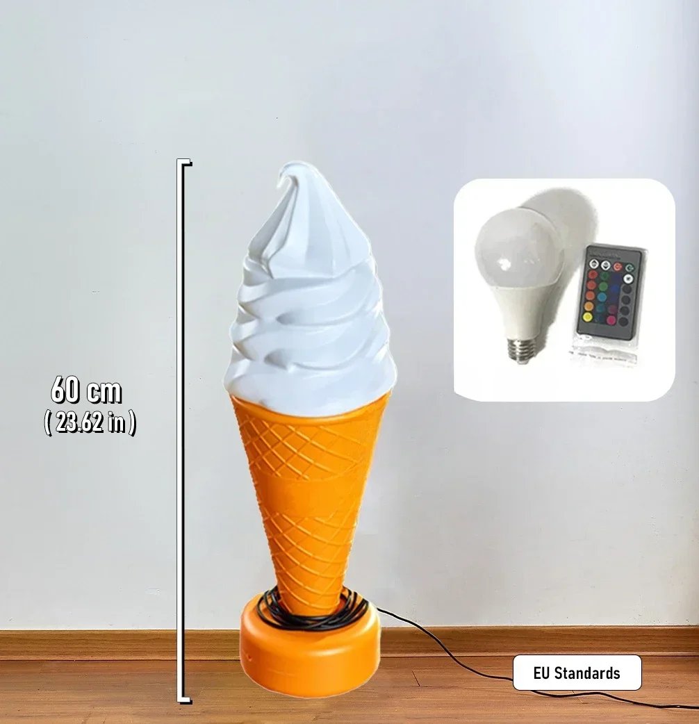 120 cm Home Decoration Mall Display Ice Cream Statue Dessert Sculpture