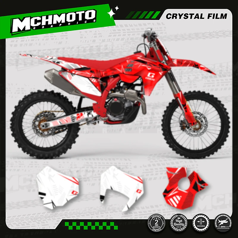 

MCHMFG Custom Team Graphics Backgrounds Decals Stickers Kit For GASGAS 2024-2026 EC MC Motorcycle Decal Sticker 001