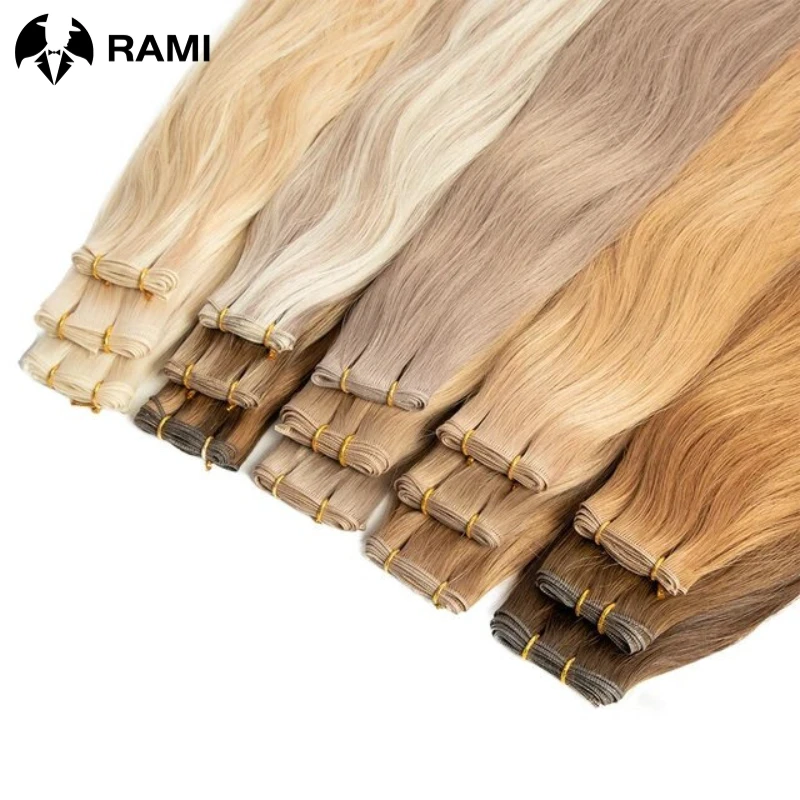 Human Hair Extensions Genius Weft Straight Invisible Lightweight Hair Bundles For Women Natural Hair Double Drawn Hairpiece 100G