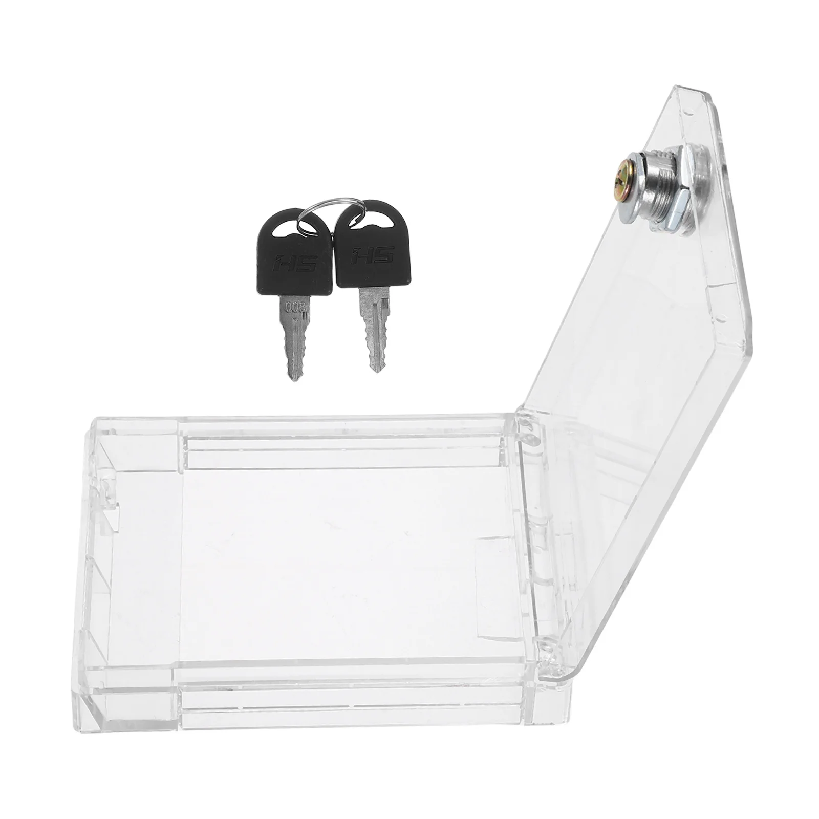 

1 Set Air Conditioning Switch Cover 5.2" X 3.7" X 1" Lockable Outlet Cover For Kids Baby Proof Wall Plug Protector Child Safety