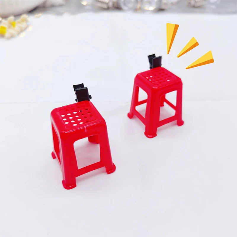 New Fashion Simulate Fun Unique Red Stools Hairpin Funny Hair Clips Hair Accessories