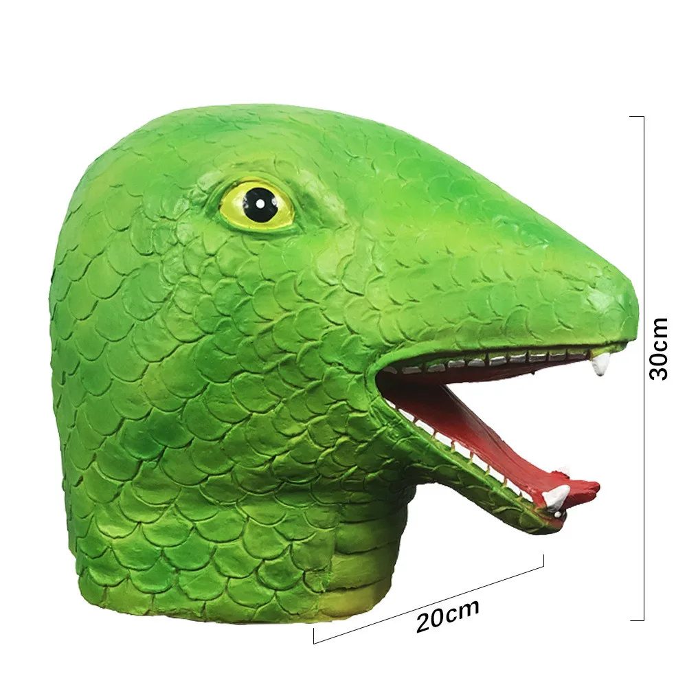 Lustige Maskerade-Maske Schlangenkopfbedeckung für Tierpartys, Cosplay, Karneval und Festivals – Detail 5