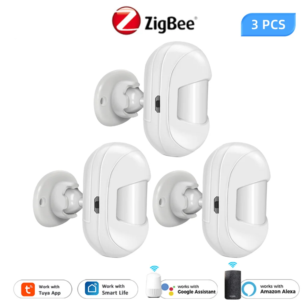 Датчик движения Tuya Zigbee, инфракрасный датчик присутствия PIR, 220 В, домашняя сигнализация, обнаружение человеческого тела для Smart Life,