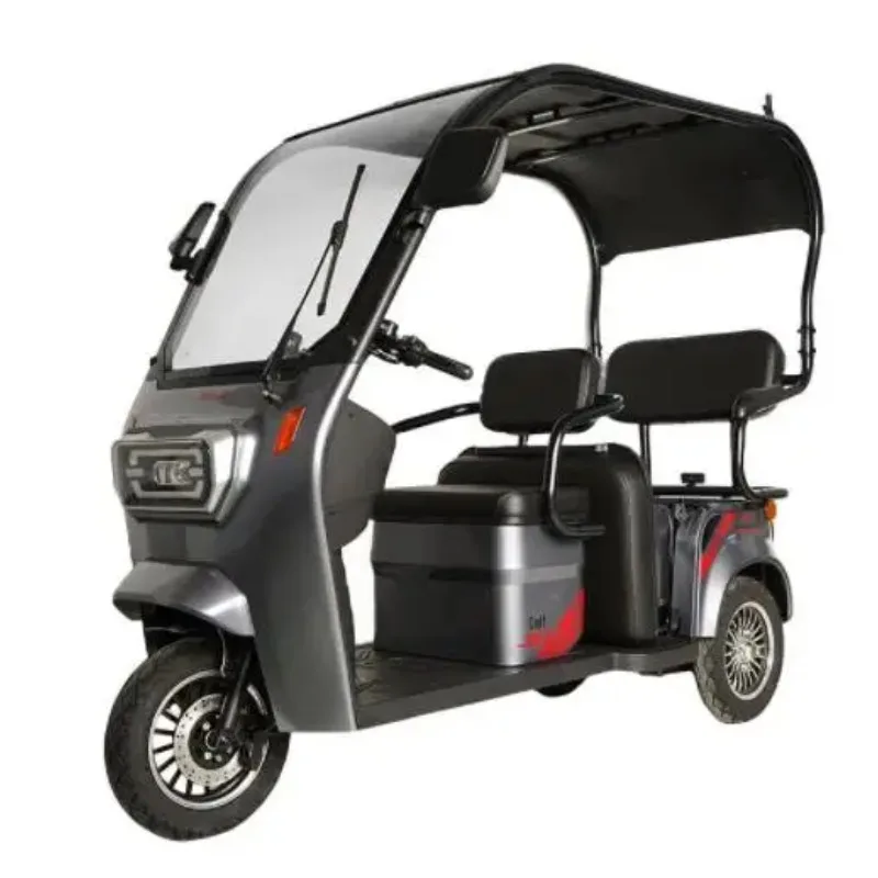2024 Electric Chinese 3 Wheel  with Roof for Adults   Popular 3 Wheels Electric Tricycle