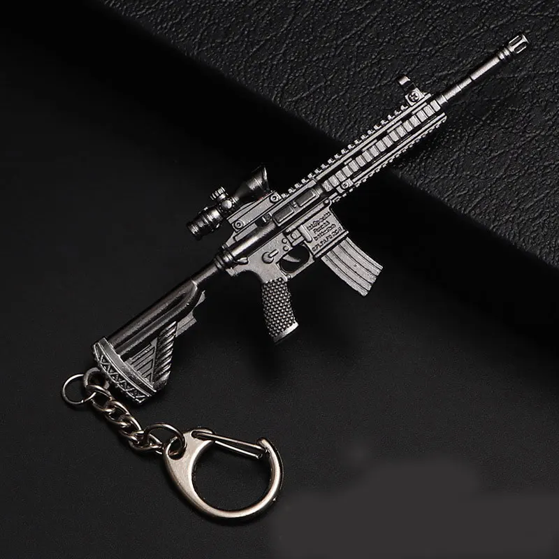 Keychain M24 AWM M4A1 AKM Keyring Pubg Jewelry Accessories