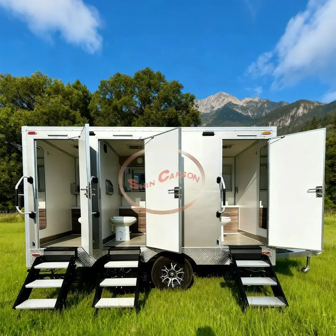 Inodoro portátil: adecuado para sitios de construcción/áreas escénicas/eventos, moldura de una sola pieza y fácil de transportar