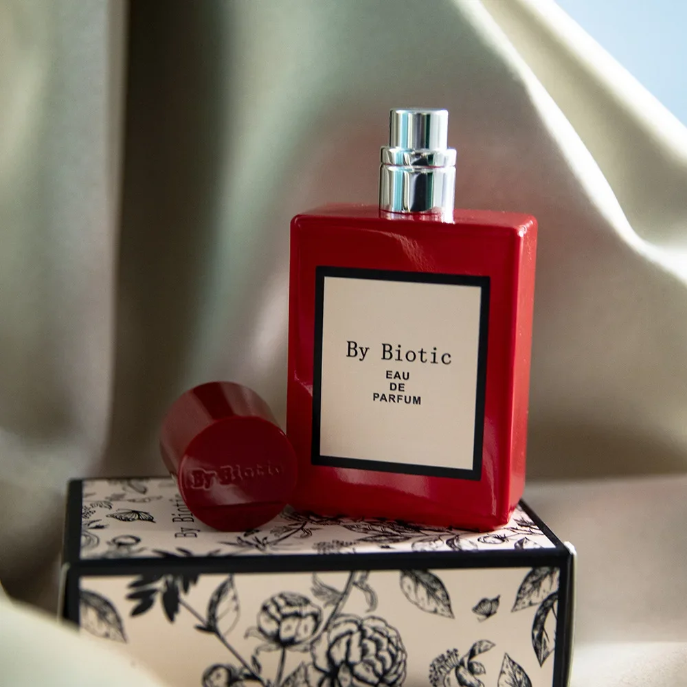 By biótico Red Flower Yue Fu Yi fragancia para hombres y mujeres, Fragancia ligera elegante, fragancia duradera